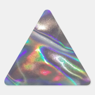 holographic triangle sticker