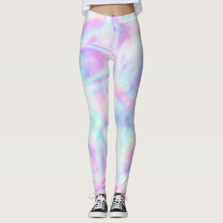 Holographic Unicorn Galaxy Print Leggings