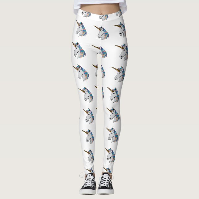 holographic unicorn leggings (Front)