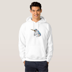 holographic unicorn mens hooded sweatshirt hoodie