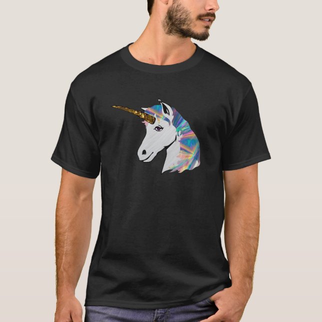 holographic unicorn T-Shirt (Front)