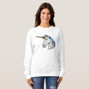 holographic unicorn womens sweatshirt