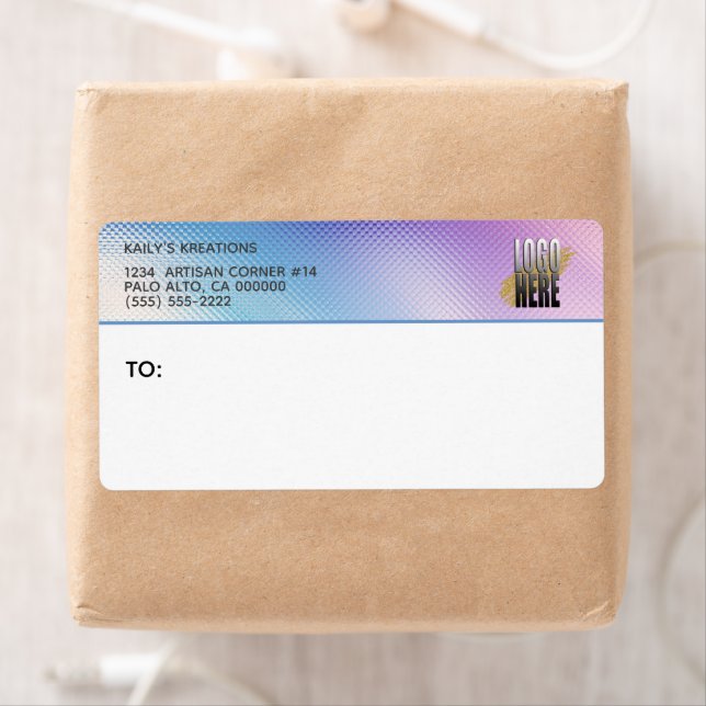 Holographie Votre entreprise Logo Adresse de retou (En situation)