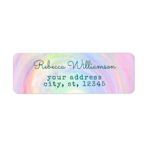 Holographique arc-en-ciel esthétique Pastel Swirl