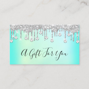 Holographique Certificat Cadeau Nails Barre Diaman