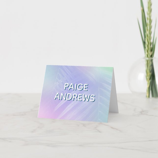 Holographique Feuilles tropicaux (Devant)