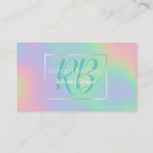 Holographique moderne Rainbow Metal - Carte de vis