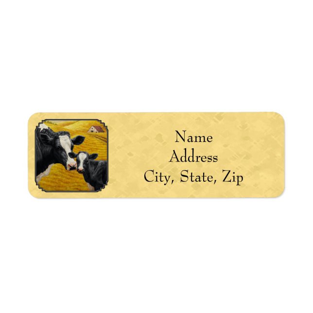 Holstein Cow and Calf Farm Yellow (Front)