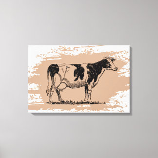 Holstein cow canvas print