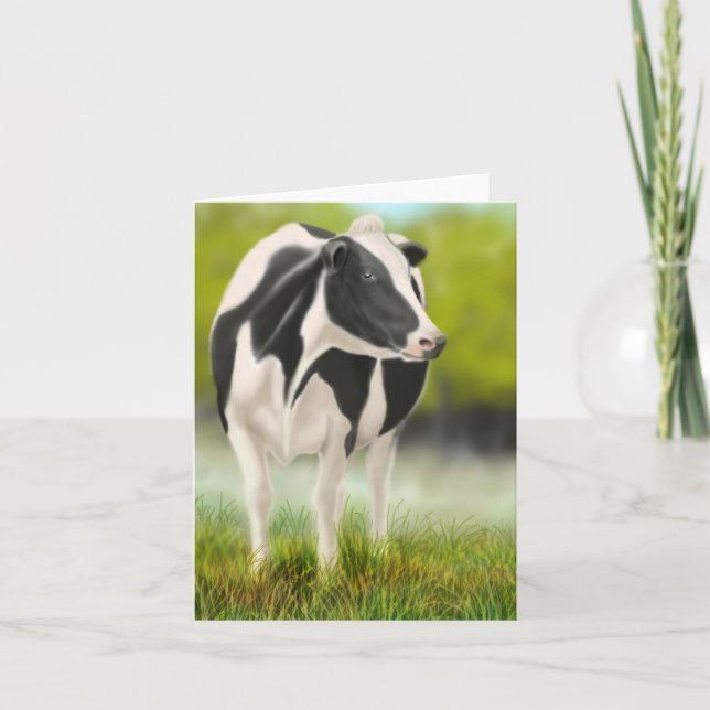 Holstein Cow Card (Front)