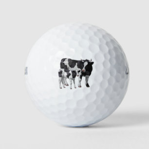 Holstein Cow & Cute Calf Golf Balls
