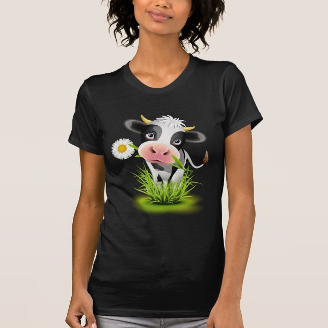 Holstein cow in grass T-Shirt (Front)