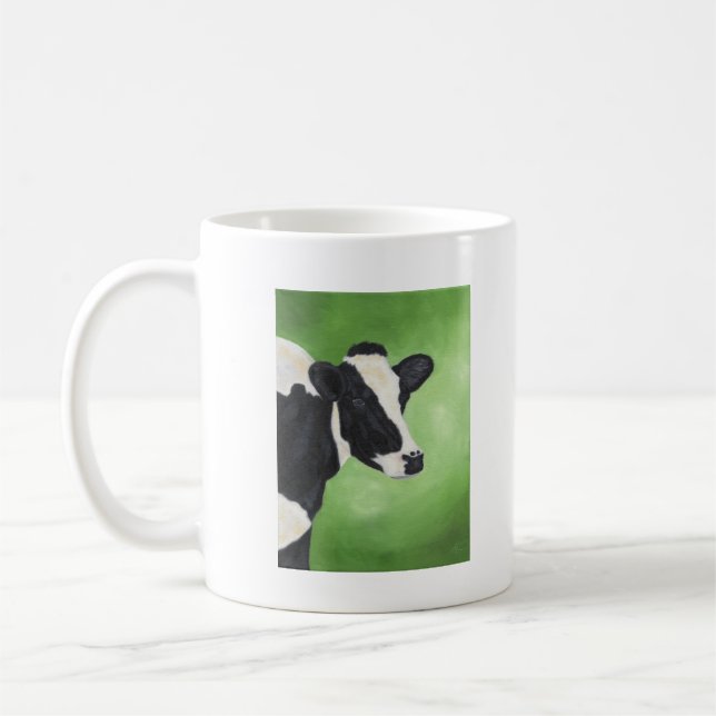 Holstein cow mug (Left)