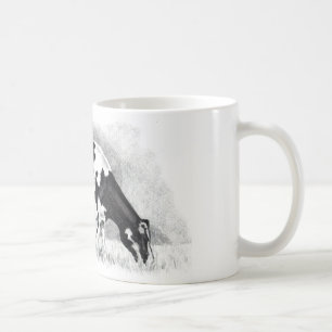 Holstein Cow: Pencil Drawing: Farm, Country Coffee Mug