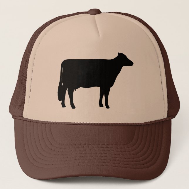 Holstein Cow Silhouette Casquette de l'éleveur d'a (Devant)