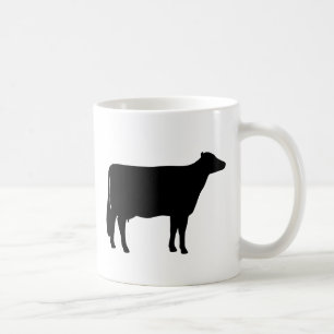 Holstein Cow Silhouettes   Country Farm Animal Coffee Mug