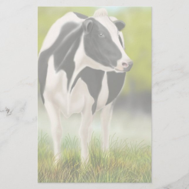 Holstein Cow Stationery (Front)