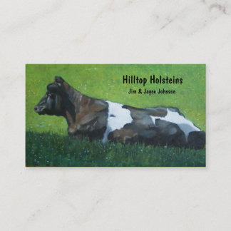 Holstein Dairy Farm Business Card: Art in Pastel Business Card