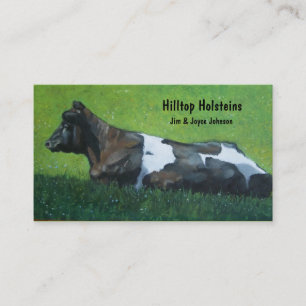 Holstein Dairy Farm Business Card: Art in Pastel Card