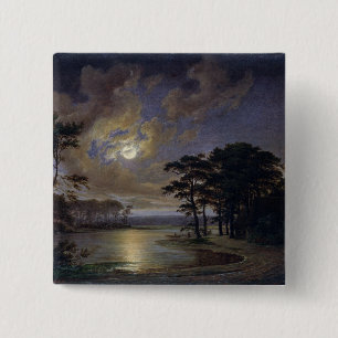 Holstein Sea - Moonlight, 1847 2 Inch Square Button