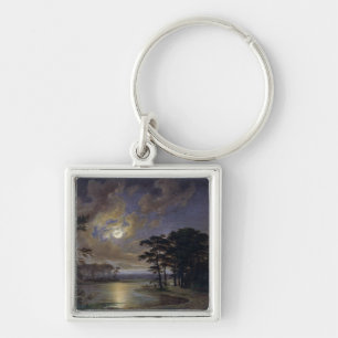 Holstein Sea - Moonlight, 1847 Keychain