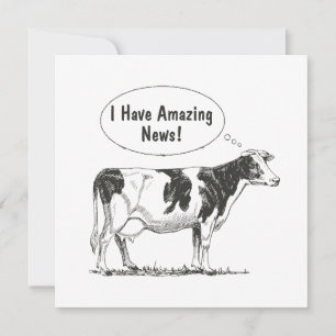Holstein Thought Cow Customize It Announcement