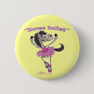 Holsteiner Horse Ballet 2 Inch Round Button