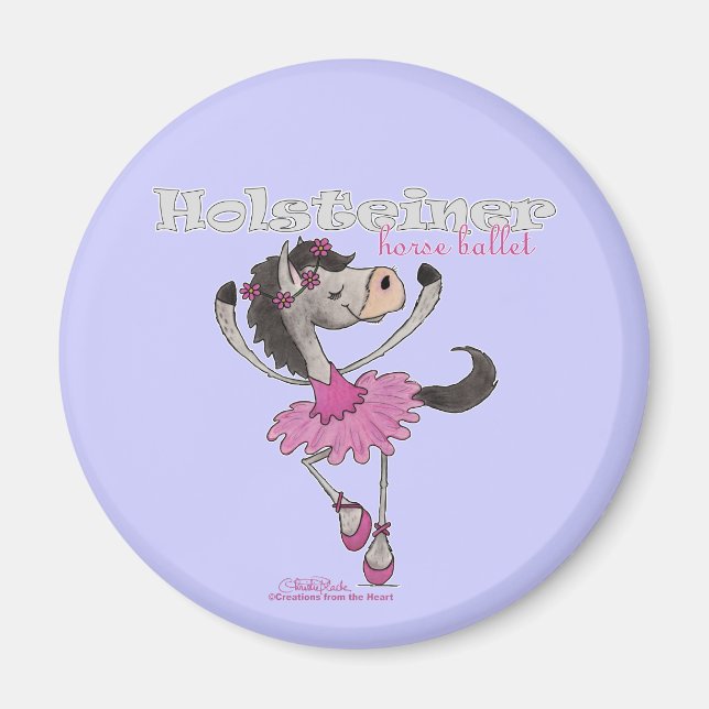 Holsteiner Horse Ballet Magnet (Front)
