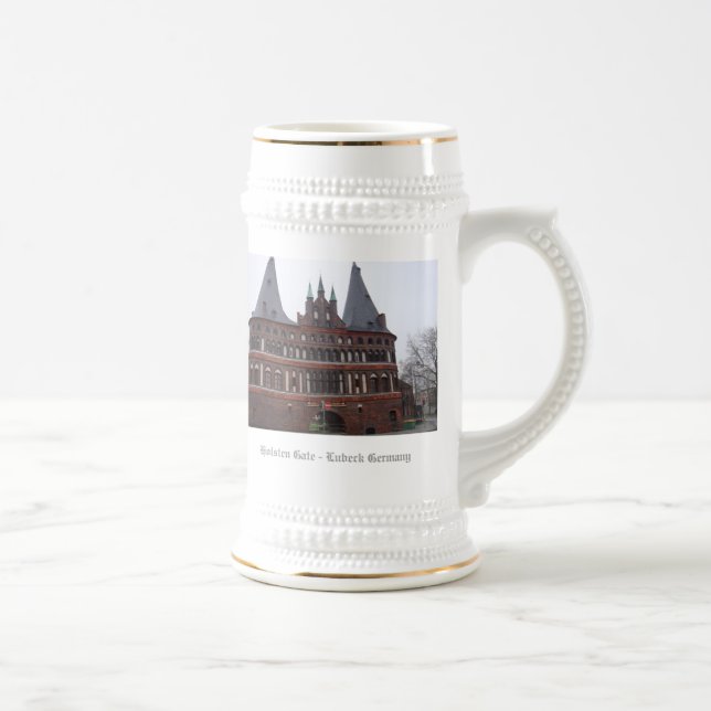 Holsten Gate -  Lubeck Germany Beer Stein (Right)