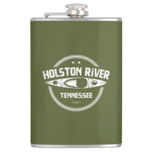 Holston River Tennessee Kayaking Hip Flask