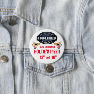 HOLTIES PIZZA 3 INCH ROUND BUTTON