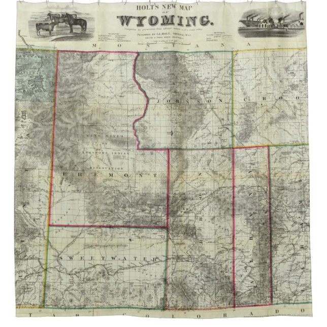 Holt's New Map, Wyoming (Front)
