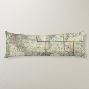 Holt's New Map, Wyoming Body Pillow