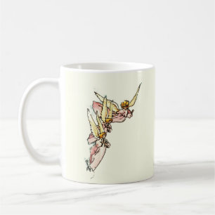 Holy Angels Pink Gowned Watercolor Painting Coffee Coffee Mug