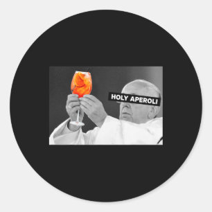 Holy Aperoli X Pe Drip X Francis Spritz Club New  Classic Round Sticker