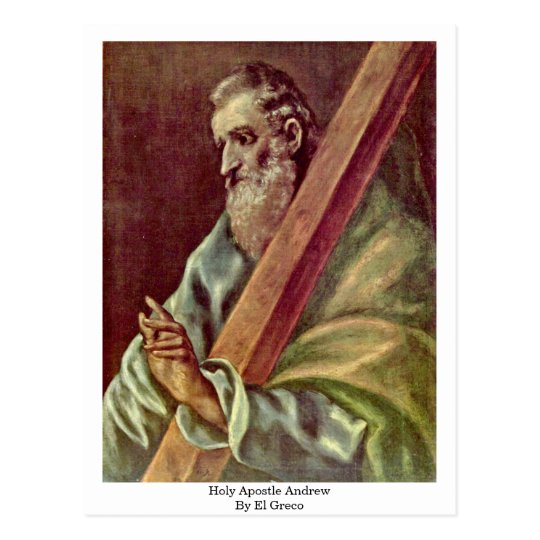Holy Apostle Andrew By El Greco Postcard