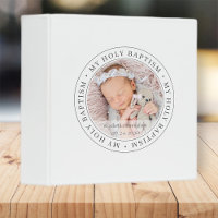 Holy Baptism Simple Frame Modern Custom Photo