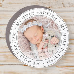 Holy Baptism Simple Frame Modern Custom Photo Car Magnet<br><div class="desc">This simple and classic design is composed of serif typography and add a custom photo. "My Holy Baptism" circles the photo of your baby,  child,  etc</div>