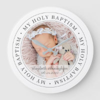 Holy Baptism Simple Frame Modern Custom Photo