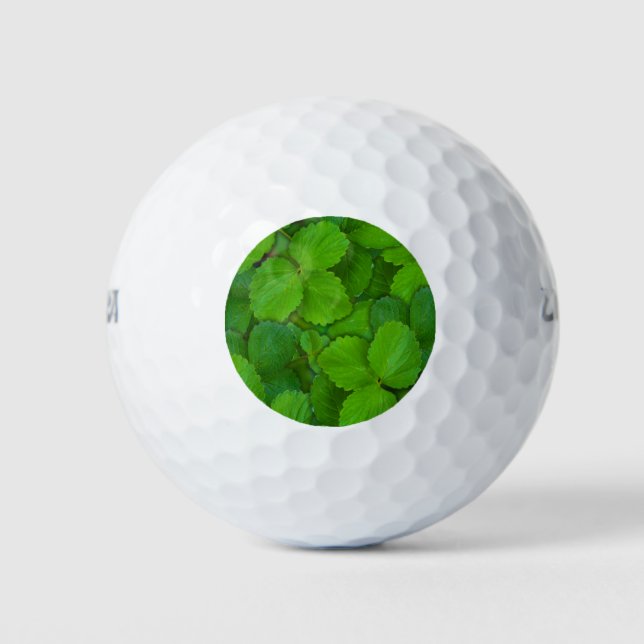 Holy Basil Tulsi Green Mint Leaves Golf Balls (Front)