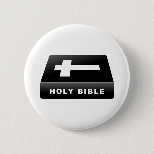 Holy Bible 2 Inch Round Button (Front)