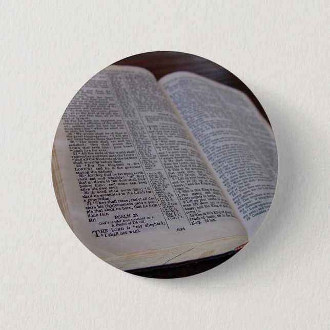 Holy Bible 2 Inch Round Button (Front)