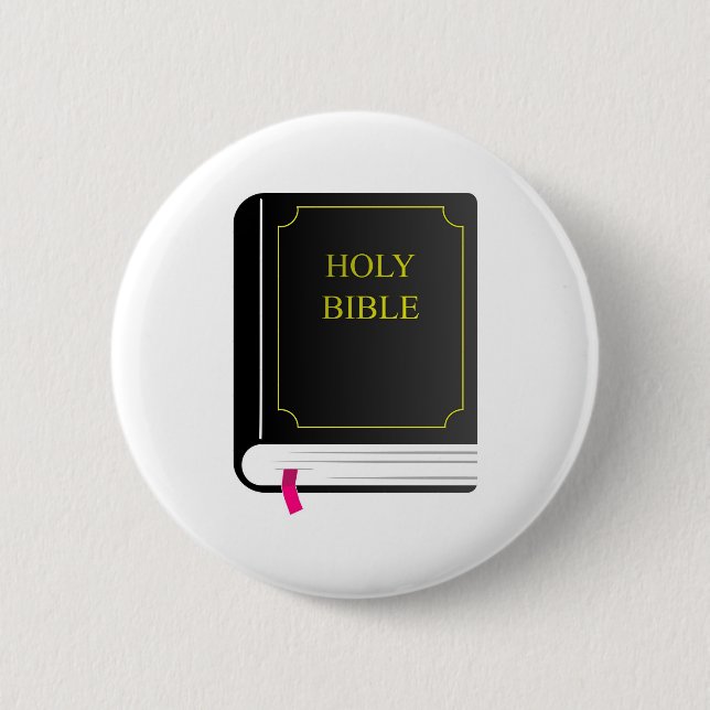 Holy Bible 2 Inch Round Button (Front)
