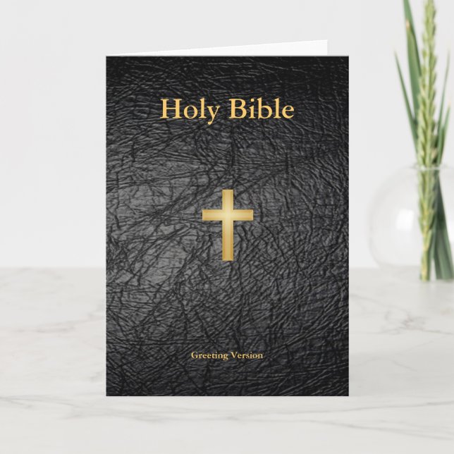 Holy Bible Greeting Card (Front)