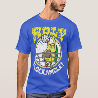 Holy Blockamole Funny Cute Volleyball Block Avocad T-Shirt