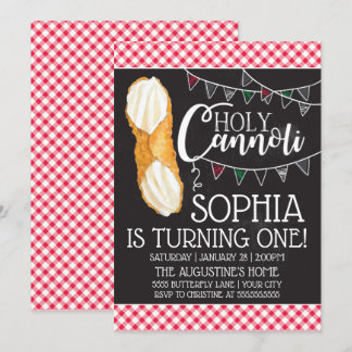 Holy Cannoli | Birthday Invitation