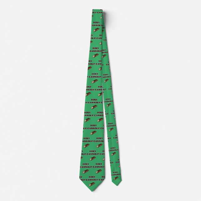 Holy Cannoli Italian Food Dessert Tie (Front)