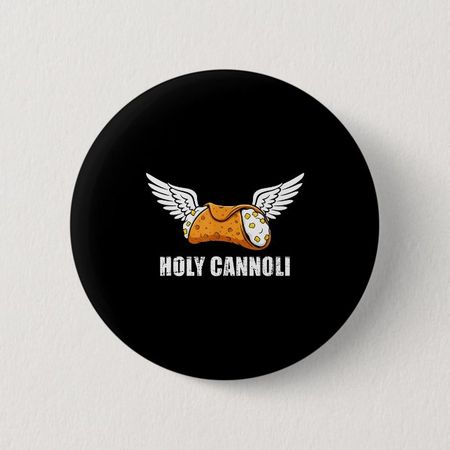 Holy Cannoli Tri-blend Funny Quote  2 Inch Round Button (Front)