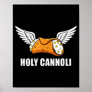 Holy Cannoli Tri-blend Funny Quote Poster