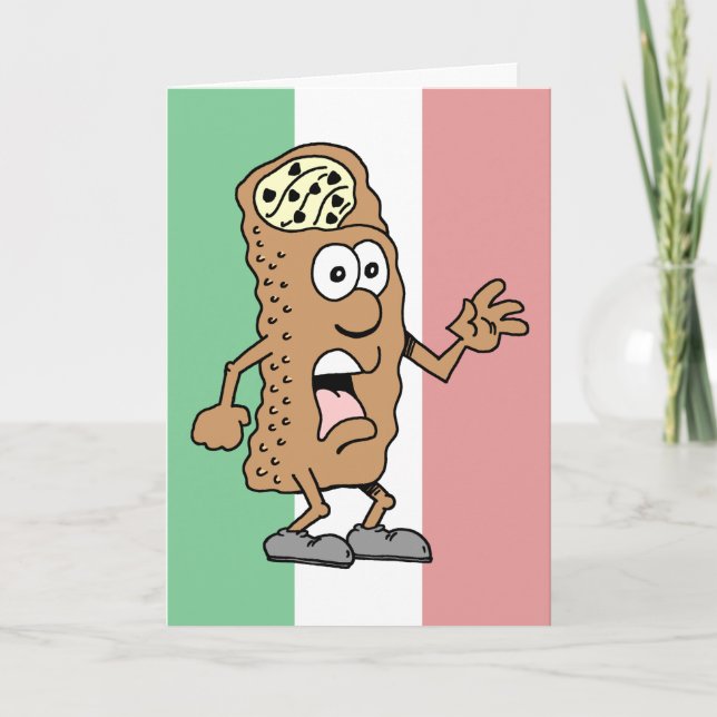 Holy Cannoli! You're 40! Funny 40th Birthday Card (Front)